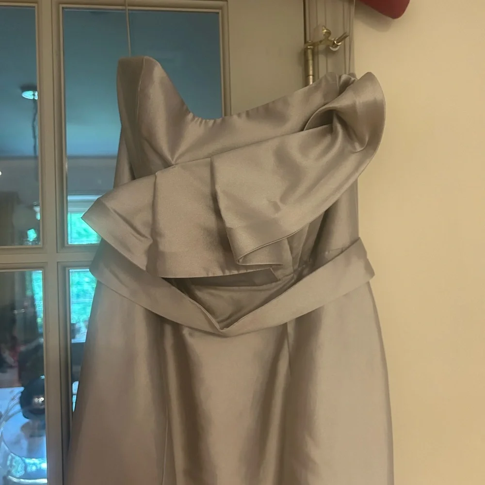 Christian Siriano 100% Silk Black Tie Evening Gown nwt - Picture 2 of 11